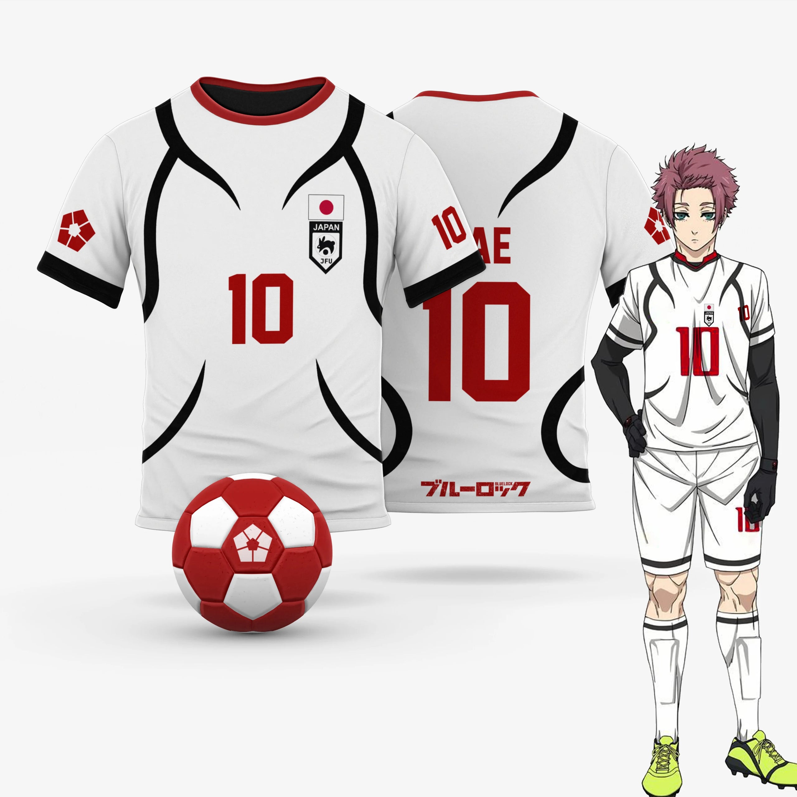 Blue Lock Japan U20 White T-shirt
